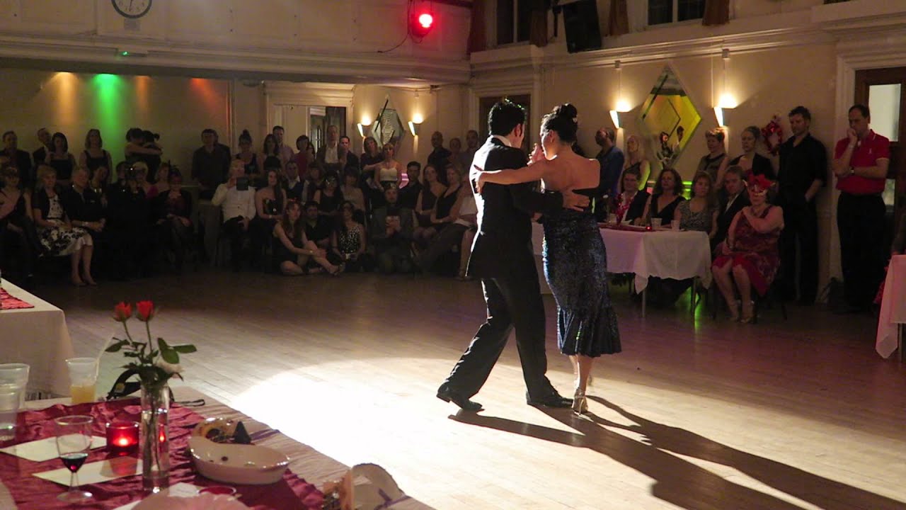 Dario Da Silva and Veronica Palacios perform at TangoBootCamp UK Valentines Ball 2015