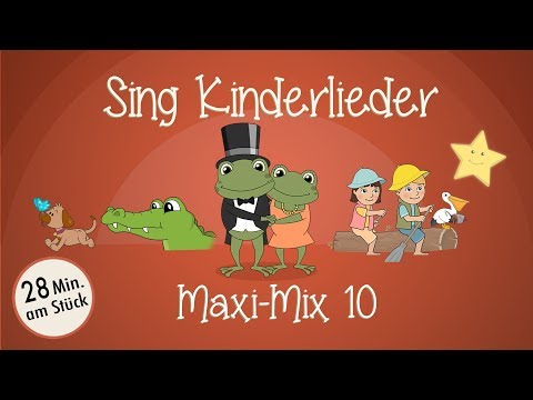 Sing Kinderlieder Maxi-Mix 10: Das Krokodil-Lied | Die Räder vom Bus | Bingo | Auf der grünen Wiese