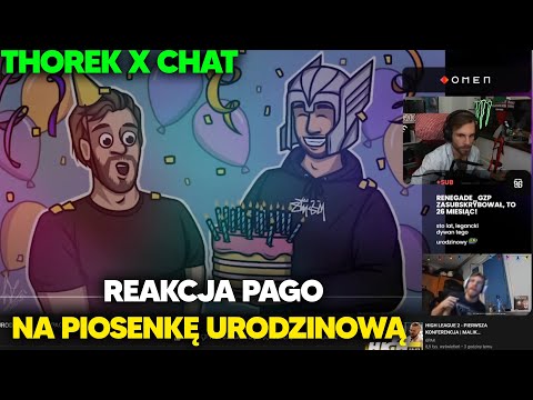 REAKCJA PAGO NA PIOSENKĘ URODZINOWĄ | #pago #thorek #klipowy