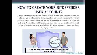 Quick Guide for Bitdefender My Account Login