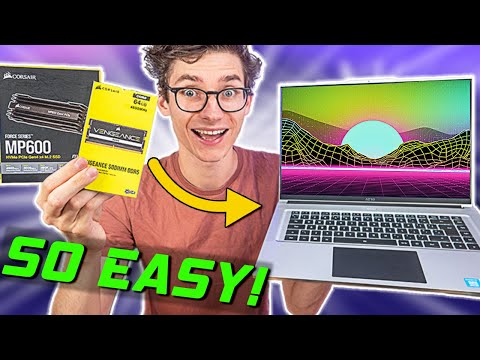 How To Add More RAM & SSD Storage To Your Laptop - QUICK & EASY!  (DDR4/DDR5 PCIE GEN 4 m.2) | AD