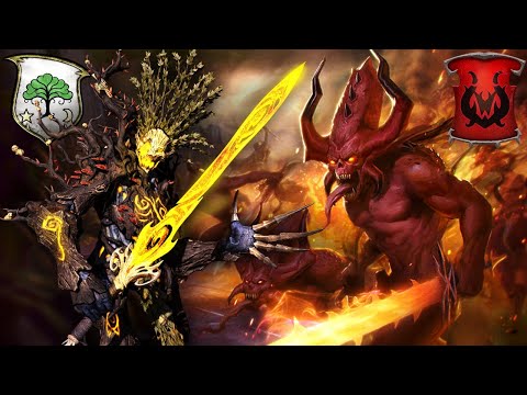 THE RAGE OF DURTHU - Can the Wood Elves Outrush Khorne? - Immortal Empires - Total War Warhammer 3