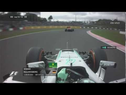 F1 2016 Japanese GP Nico Rosberg Winning Team Radio