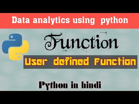 User Defined Function In Python Hindiurdu