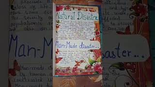 disaster management project for class 9 (part 1) part 2 in description ✨