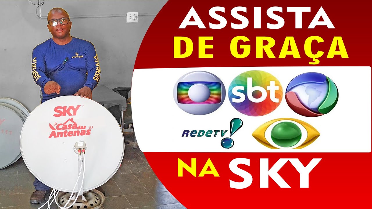 COMO ASSISTIR CANAIS ABERTOS DE GRAÇA NA SUA ANTENA SKY - MUITO FÁCIL