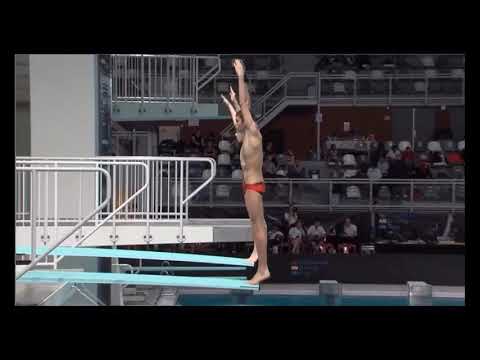 Delfina Abstract briefs worn in international diving competition by Italian synchro diving pair