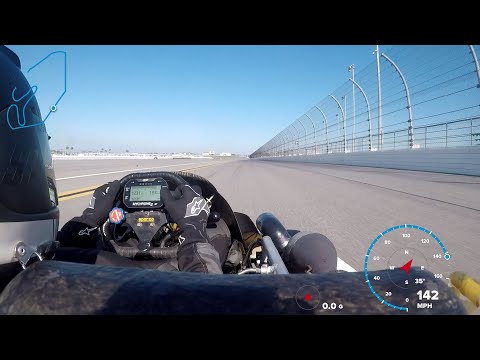 Daytona Kartweek 2021 Superkart 250 PVP 142 MPH with rear view!