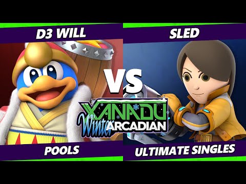Xanadu Winter Arcadian - D3_Will (Dedede) Vs. Sled (Mii Gunner) Smash Ultimate - SSBU