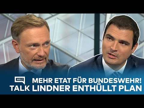 UKRAINE-KRIEG: Plan enthüllt! So will Christian Lindner den Etat der Bundeswehr erhöhen I WELT TALK