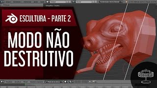 sculpt no blender modo não destrutivo