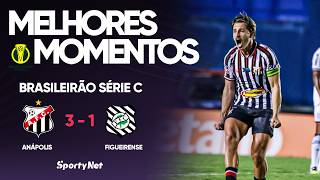 ANÁPOLIS ATROPELA FIGUEIRENSE E VENCE DE VIRADA NA SÉRIE C | Melhores Momentos