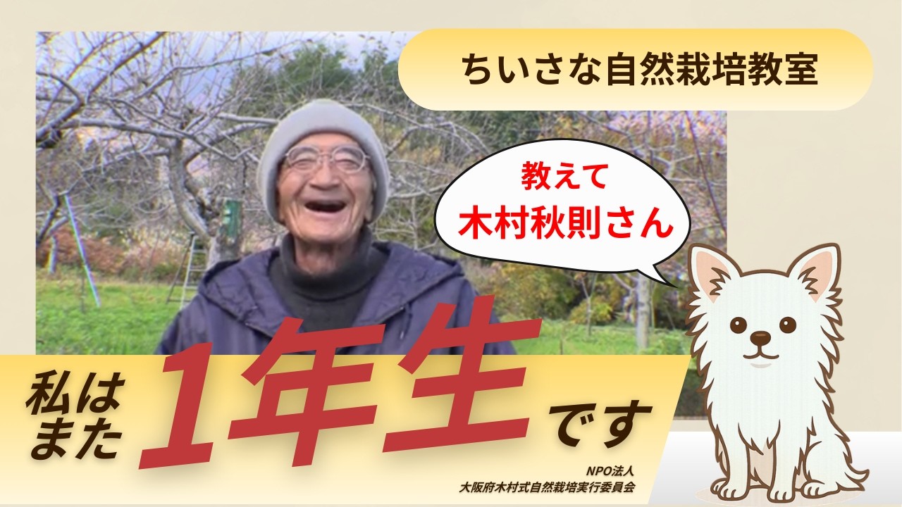 【【自然栽培】温暖化の影響は自然栽培にも【木村秋則さん】