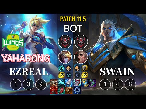 JAG Yaharong Ezreal vs Swain Bot - KR Patch 11.5