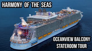 Oceanview Balcony Stateroom Tour | Harmony Of The Seas | Royal Caribbean Cruise Line | Room# 7572