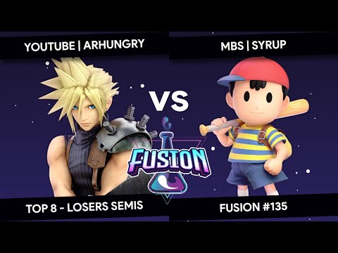 Fusion #135 - ArHungry (Cloud) vs Syrup (Ness) - Top 8 - Losers Semis