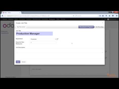 Working with Odoo 10 Installing the Employee Directory | packtpub com