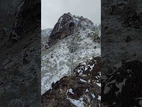 La sorpresa de encontrar el camino con toda esa #nieve #trekking #invierno 2024 #short CURRUMAHUIDA