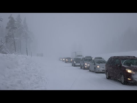 DRIVERS STRANDED AT DONNER PASS - MAJOR WINTER STORM 12-31-2022