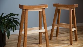 Woodworking: How To Build A Saddle Bar Stool