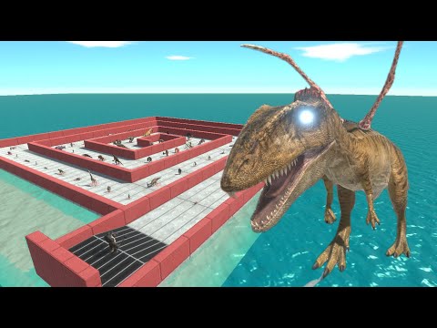 ESCAPE FROM ALIEN CARCHARODONTOSAURUS - ARBS - Animal revolt battle simulator