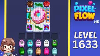 Pixel Flow Level 1633 Solution Walkthrough