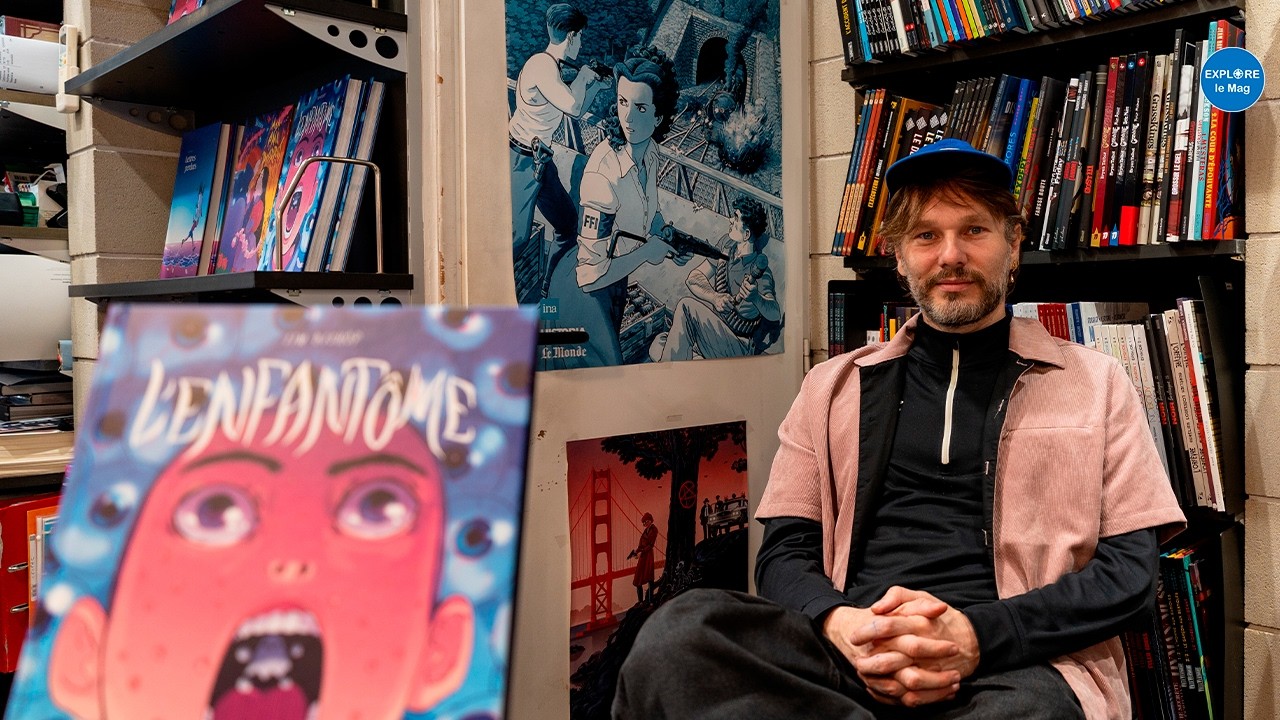 Jim Bishop en séance de dédicaces à la librairie L'hydragon à Niort