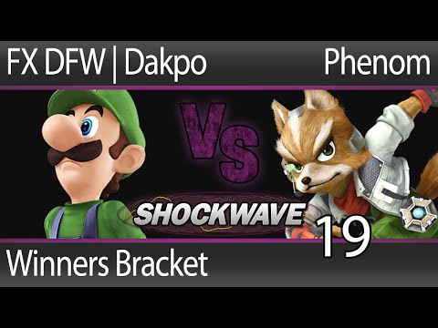 SW19 Smash 4 - FX DFW | Dakpo (Luigi) vs Phenom (Fox) - Winners Bracket