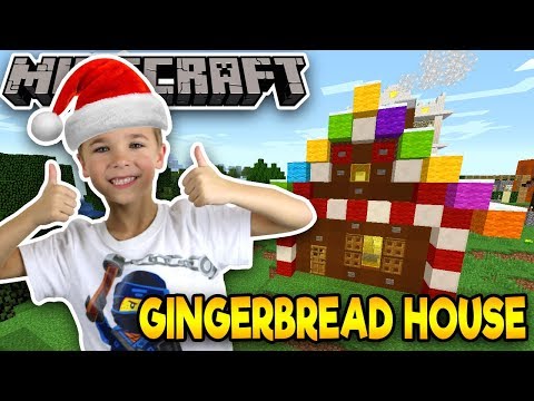Building A Gingerbread House In Minecraft Survival Mode Blox4fun