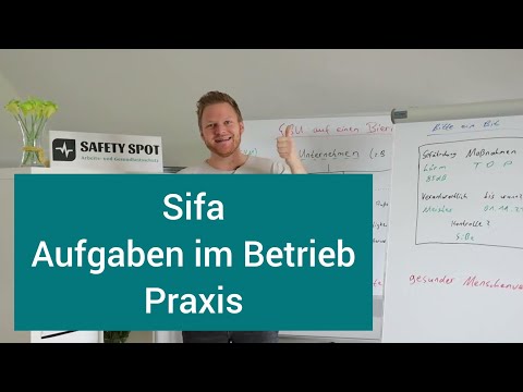 SiFa tasks from practice - occupational safety specialist in everyday life