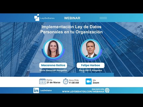 Webinar Implementación Ley de Datos Personales en tu Organización