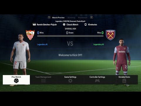 EA SPORTS FC 24 - FC Sevilla vs West Ham United [4K 60FPS]