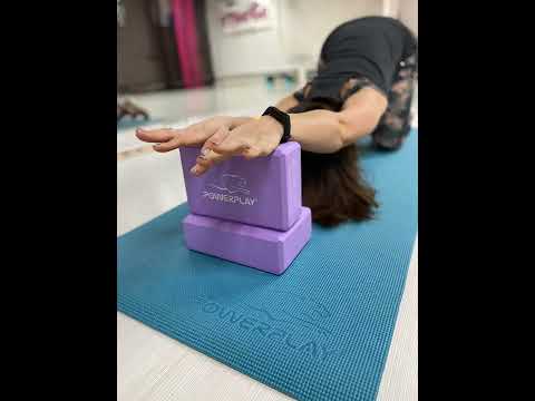 Блок для йоги PowerPlay 4006 Yoga Brick фиолетовый 7,6x15,2x22,9 см кирпичик для йоги пилатеса стретчинга и фитнеса - фото 1 - id-p2961169820
