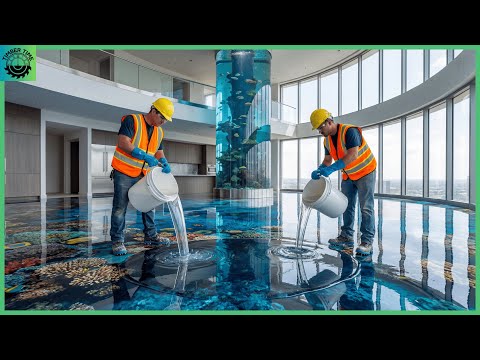 Top 7 Beautiful Epoxy Floors Featuring Resin Pours with Stone, Wood and Floral Inlays