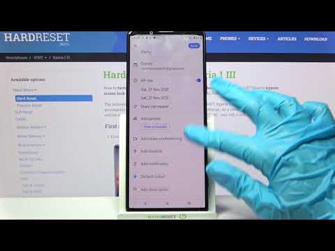 How to Add Event to Calendar to SONY Xperia 1 III – Use Calendar