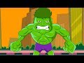 Green Superhero Family Nursery Rhyme For Children Superhero Twist