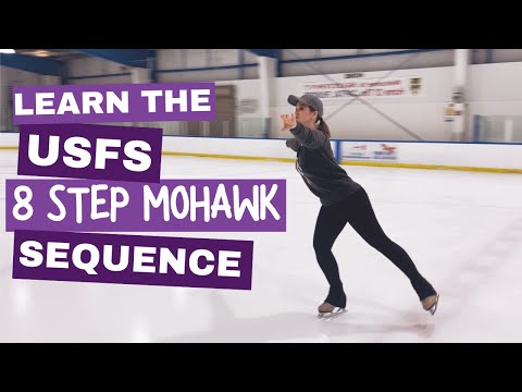 Learn The 8 Step Mohawk Sequence - From USFS Skating Skills Tests
