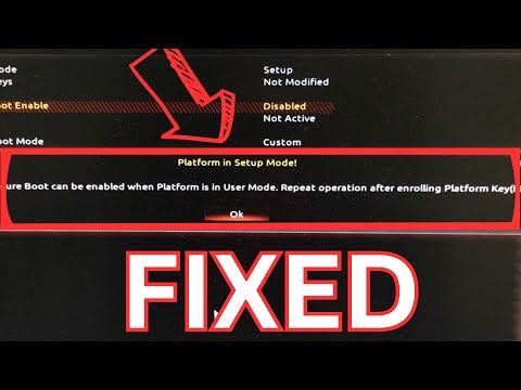 Fix: Secure Boot Can Be Enabled When System in User Mode Gigabyte | MSI | Asrock