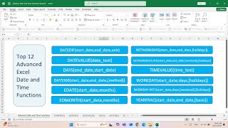 Download the video "Advanced Excel Date and Time Functions!"