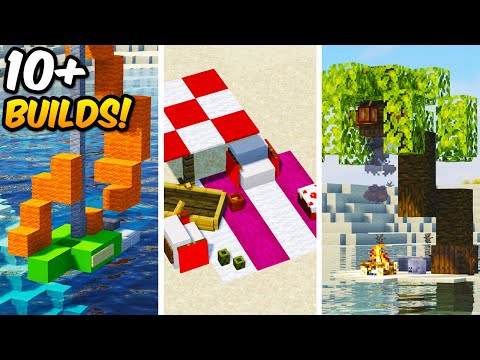 Smithers Boss - 10+ Minecraft Outdoor Beach Ideas and Build Hacks/Tips & Tricks - You Can Build As Well!