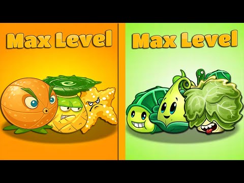 (Plants vs Zombies 2) Pvz2 Team GREEN vs YELLOW Plants Power-Up!