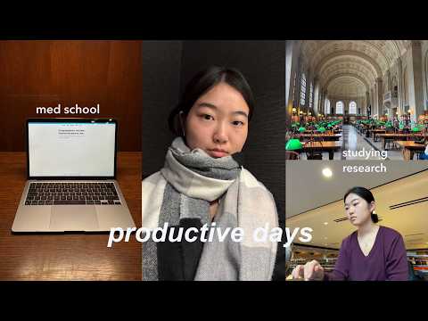 Productive Days as a Med Student | Research, Boston Conference, Exams