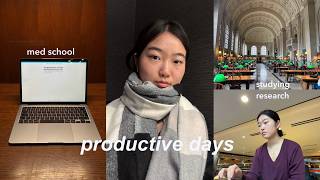 Productive Days as a Med Student | Research, Boston Conference, Exams