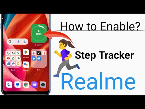 How to enable step tracker in realme | step tracker widget add in home screen
