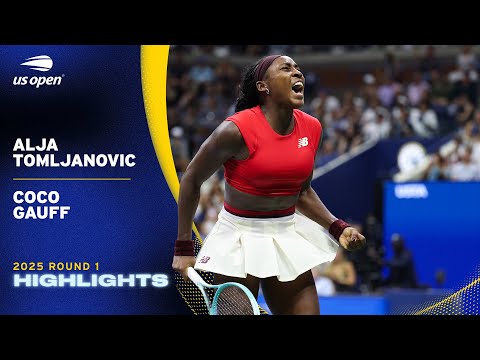 Ajla Tomljanovic vs. Coco Gauff Highlights | 2025 US Open Round 1