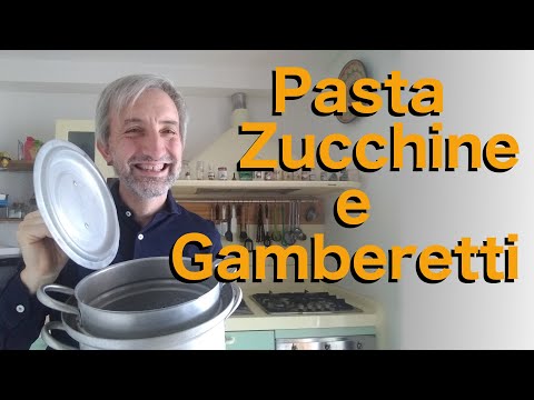 Pasta zucchine e gamberetti, facile, veloce, gustosissima