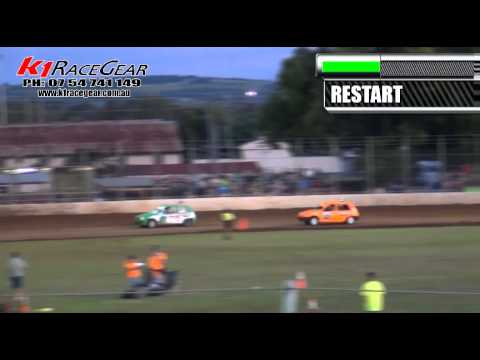 Junior Sedans - Heat 12 - QLD Title - Kingaroy Speedway - 03.03.12