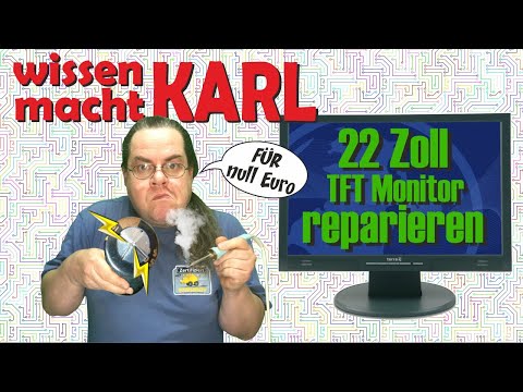 LCD Monitor für 0€ reparieren | Kondensator aufgeplatzt | Können wir ihn retten? [WISSEN MACHT KARL]