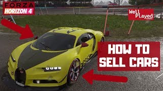 HOW TO SELL/REMOVE CARS FROM GARAGE FORZA HORIZON 4
