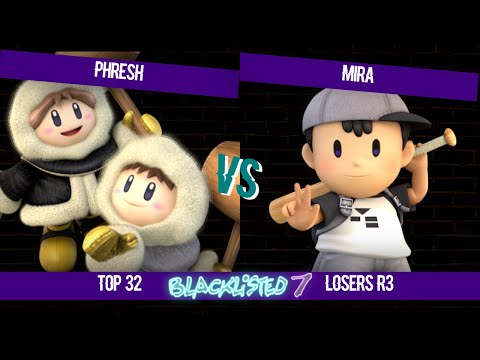 Blacklisted 7 Top 32 LR3 - Phresh (Ice Climbers) vs Mira (Ness)